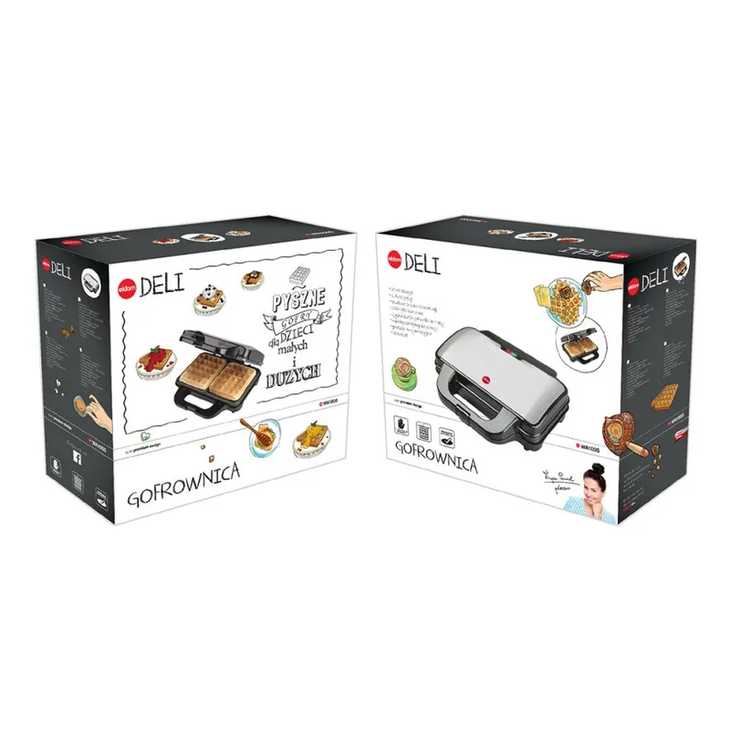 Gofrownica WA100S Deli 1000W