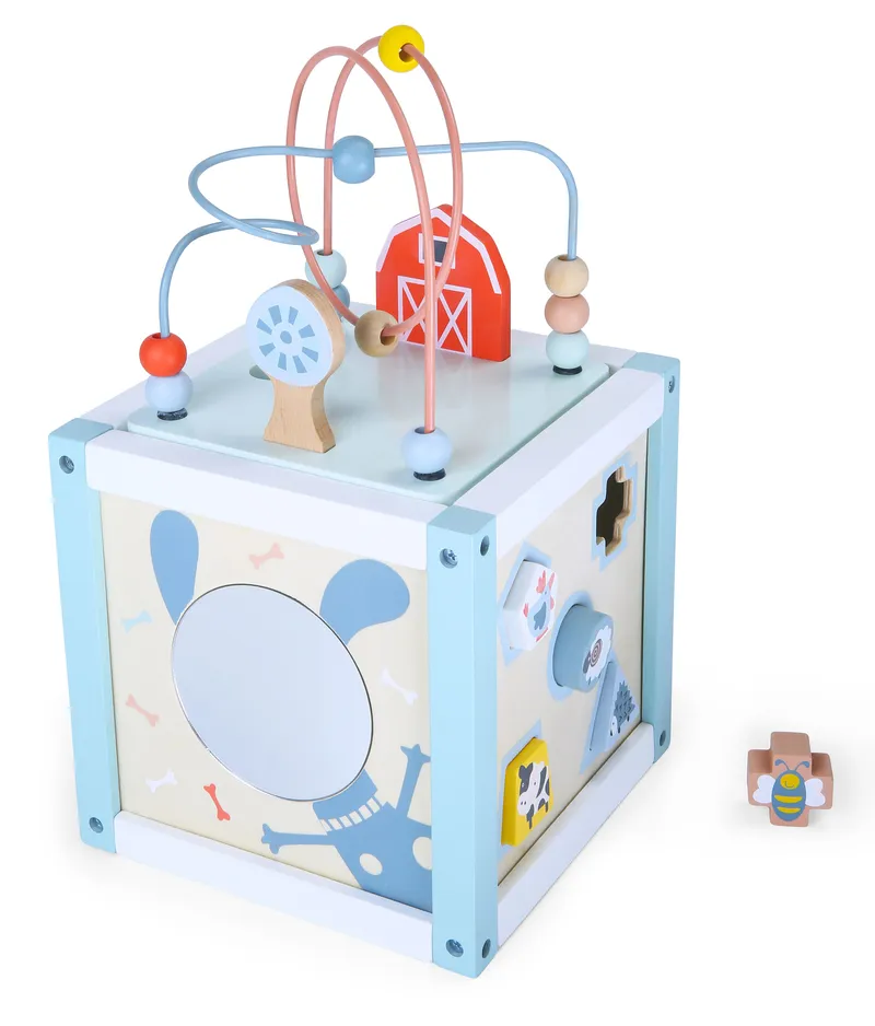 Zabawka Kostka Edukacyjna Sorter +klocki Polecana Kolorowa