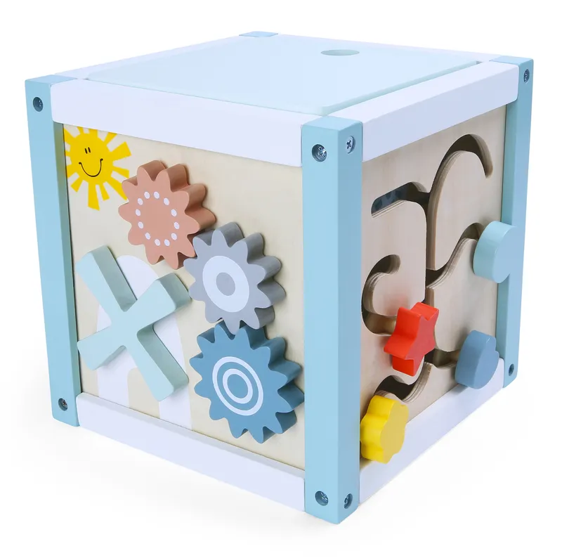 Zabawka Kostka Edukacyjna Sorter +klocki Polecana Kolorowa