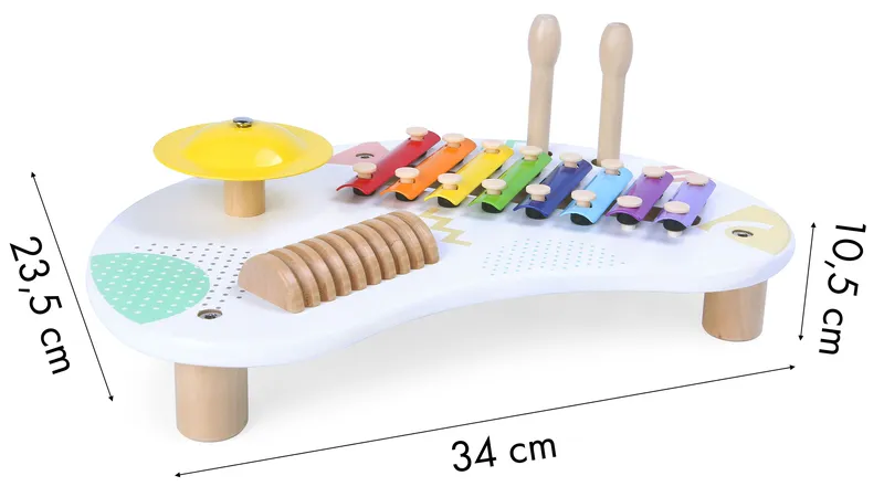 Stolik Z Instrumentami Stół Muzyczny Cymbałki +18M Premium