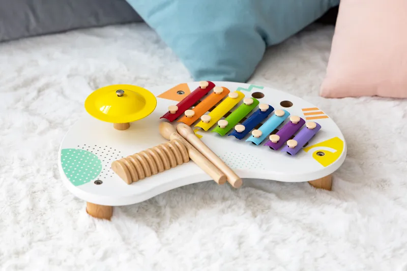 Stolik Z Instrumentami Stół Muzyczny Cymbałki +18M Premium