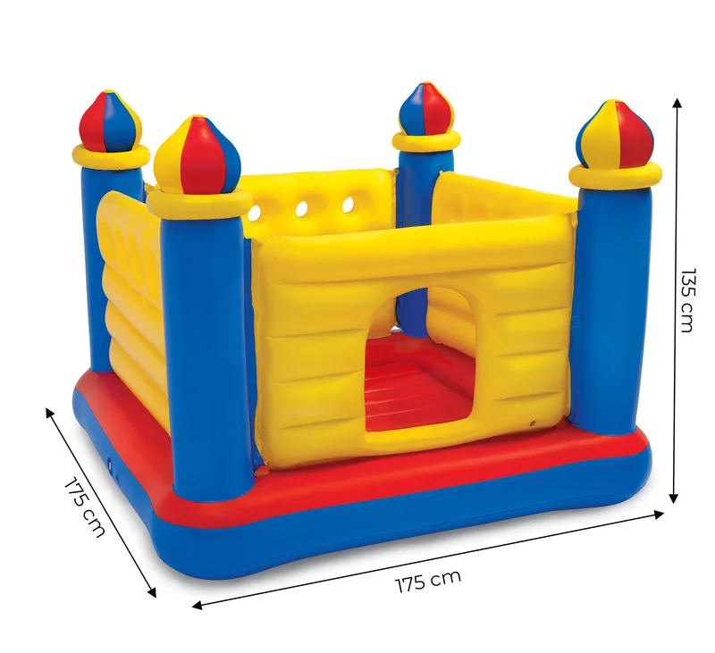 Dmuchana Trampolina Zamek Dla Dzieci 174x174x135 cm INTEX 48259