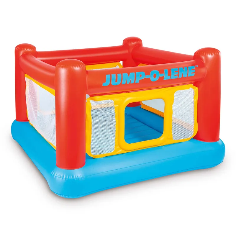 Trampolina Dmuchana Zamek 174x174x112 cm INTEX 48260