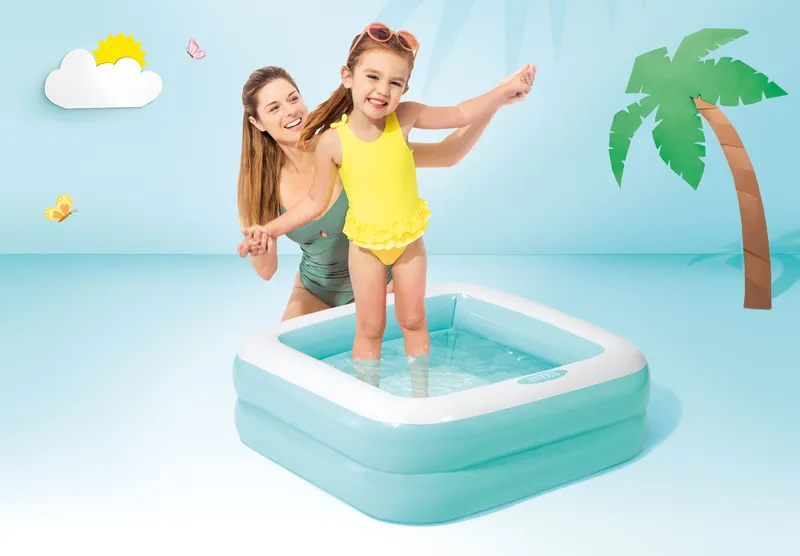 Basen Brodzik Dla Dzieci Pompowany INTEX 57100 - Niebieski