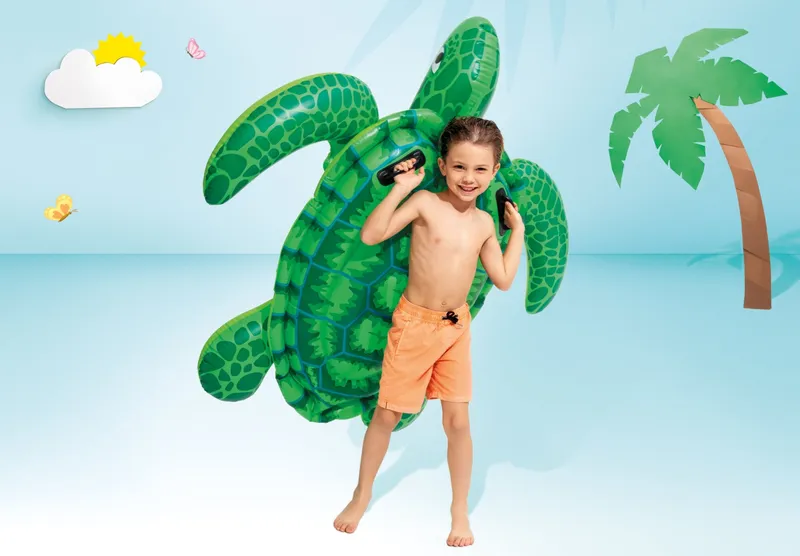 Dmuchany Materac Żółw Dla Dzieci Do Pływania INTEX 57524
