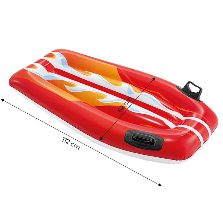 Deska Do Pływania Dmuchana Z Uchwytami Dla Dzieci INTEX 58165 RED - Czerwona