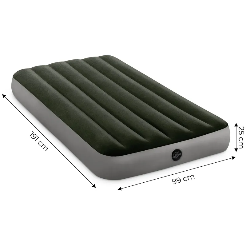 Materac Dmuchany Do Spania Łóżko Jednoosobowy 191x99 cm INTEX 64107