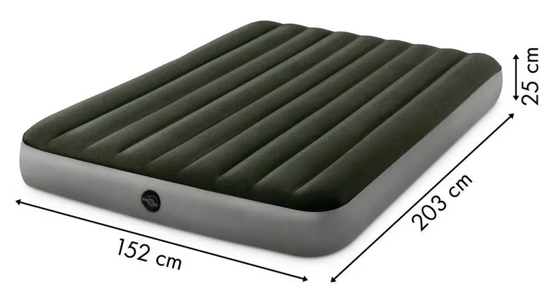 Materac Dmuchany Łóżko Dwuosobowy 203x152 cm INTEX 64109