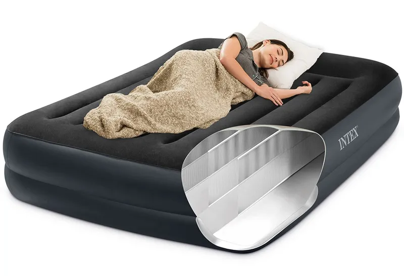 Materac Dmuchany Do Spania 203x152 cm Dwuosobowy Łóżko INTEX 64124
