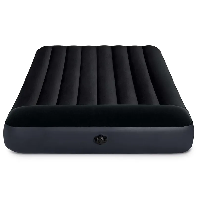 Materac Dmuchany Dwuosobowy 191x137x25 cm Łóżko Z Zagłówkiem INTEX 64142