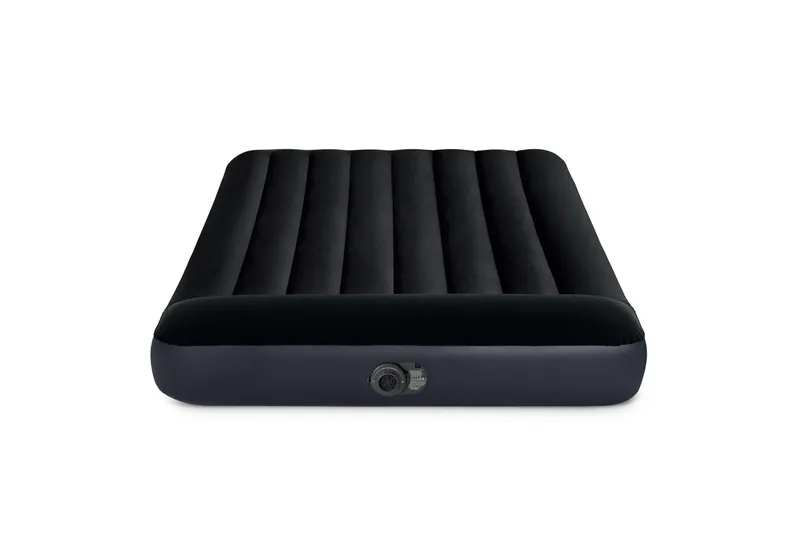 Materac Dmuchany 191x137 cm Dwuosobowy Z Pompką Łóżko Welur INTEX 64148ND