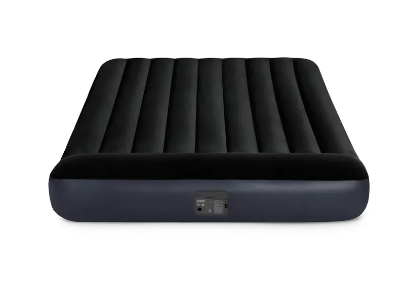 Materac Dmuchany 203x152 cm Z Pompką Łóżko Welur INTEX 64150ND