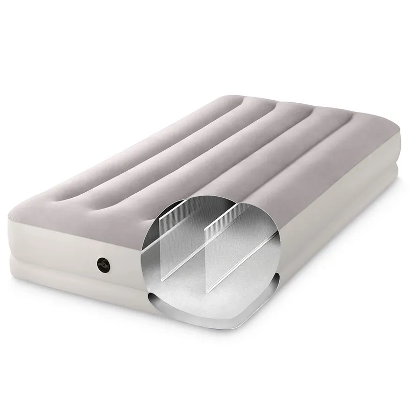 Materac Pompowany Do Spania 191x99x30 cm Jednosobowy Z Pompką USB INTEX