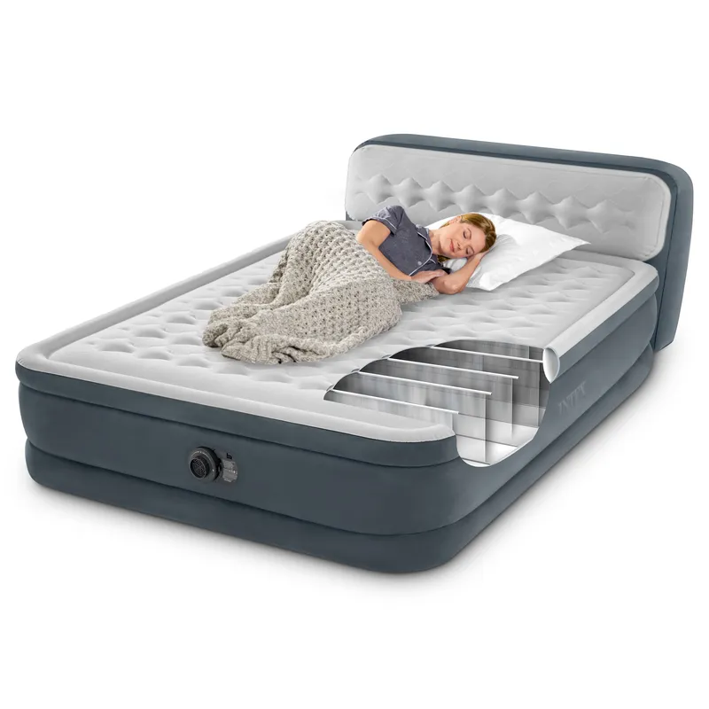 Materac Łóżko 236x152 cm Z Pompką 2-OSOBOWY Deluxe INTEX 64448ND