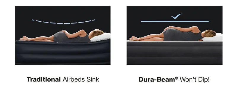 Materac Łóżko 236x152 cm Z Pompką 2-OSOBOWY Deluxe INTEX 64448ND