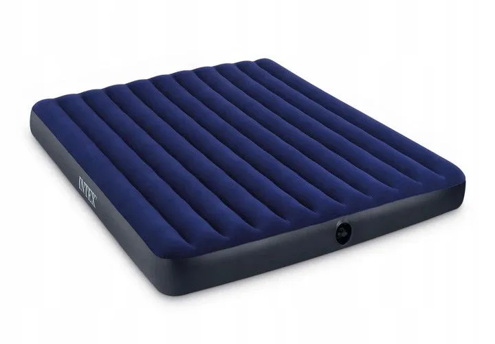 Materac Dmuchany Dwuosobowy 203x183 cm Welurowy INTEX 64755