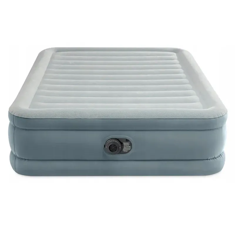 Materac Dmuchany Dwuosobowy 203x152x46 cm Z Wbudowaną Pompką Elektryczną
