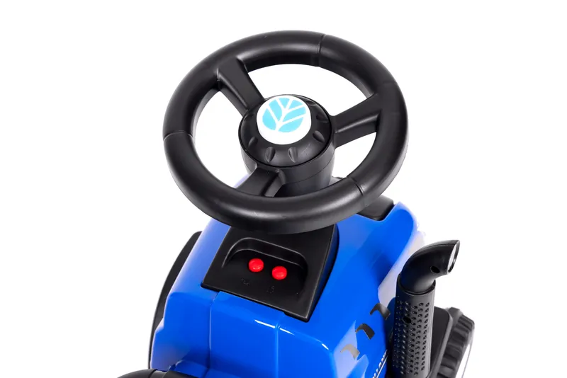Jeździk Traktor New Holland Przyczepką Dla Dzieci Kierownica