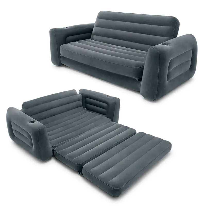 Sofa Dmuchana Rozkładana Duże Łóżko Materac 2w1 INTEX 66552