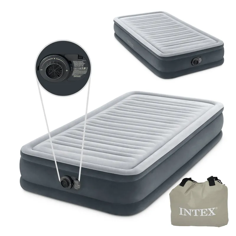 INTEX Materac Łóżko 191x99 cm Z Pompką 1-OSOBOWY Comfort 67766ND