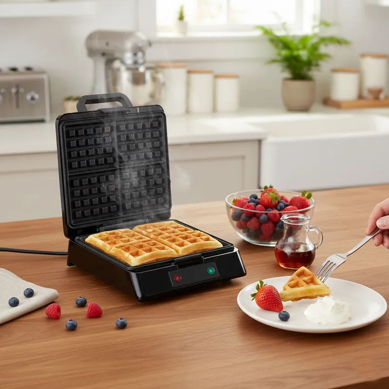 Gofrownica Na Gofry Nieprzywierająca Powłoka 1080-1300W