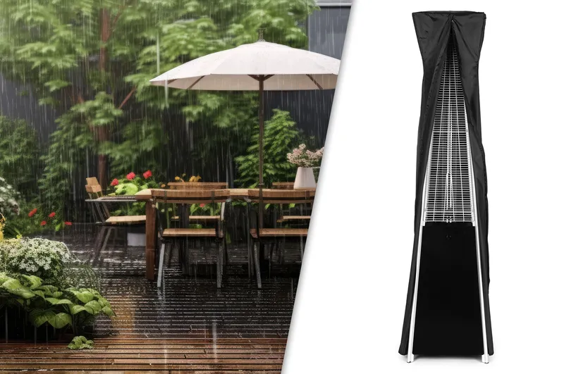 Parasol Grzejnik Gazowy Ogrodowy 13 kW BREKKE Z Pokrowcem