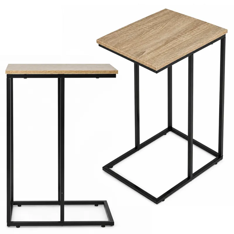 Stolik Pomocniczy Boczny Pod Laptopa Metalowy Stelaż Loft