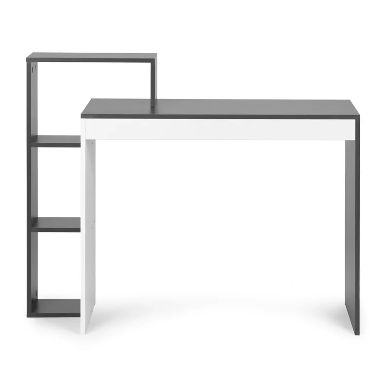 Biurko Z Regałem Do Pokoju 90 x 40 cm Evora - Białe