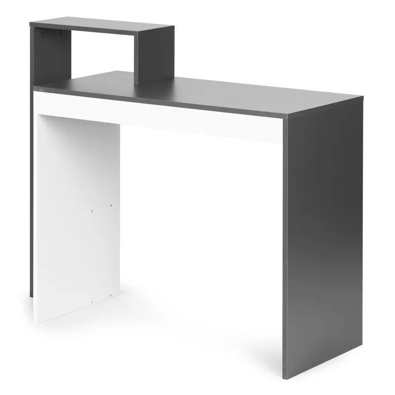 Biurko Z Regałem Do Pokoju 90 x 40 cm Evora - Białe