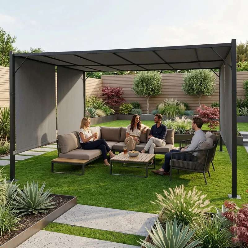Pergola Ogrodowa 3x4 Altana GRUND - Szara
