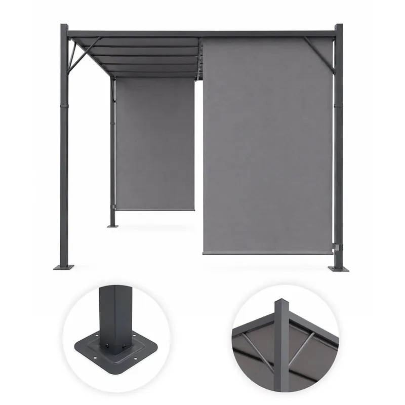 Pergola Ogrodowa 3x4 Altana GRUND - Szara