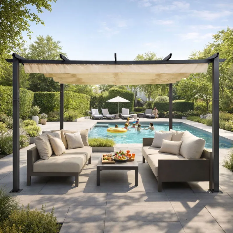 Pergola Ogrodowa 3x4 Altana GRUND - Beżowa