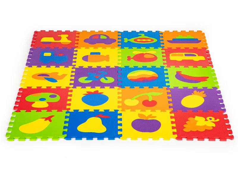 Mata Edukacyjna Piankowa EVA Puzzle 20 Elementów 148x119 cm