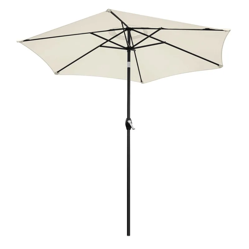 Parasol Ogrodowy Składany Regulowany 210 cm Olden - Beżowy