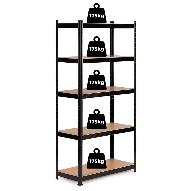 Regał Metalowy Magazynowy 180x90x40 cm Do Garażu Piwnicy