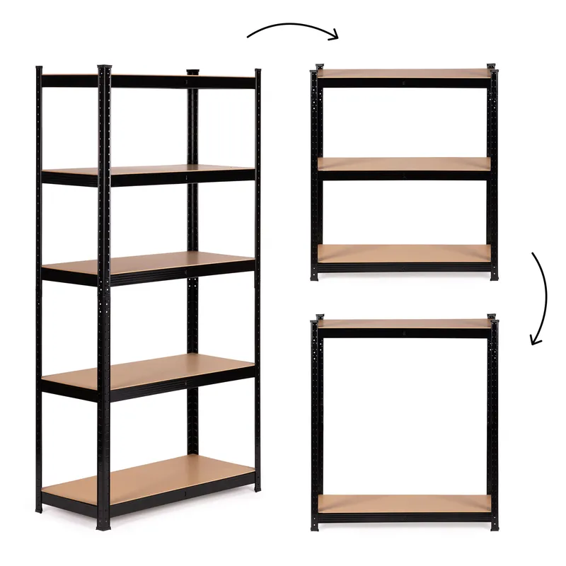 Regał Metalowy Magazynowy 180x90x40 cm Do Garażu Piwnicy
