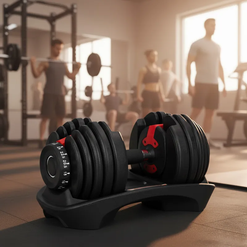 Hantel Regulowany Żeliwny Podstawką Obciążenie 2,5-24 kg