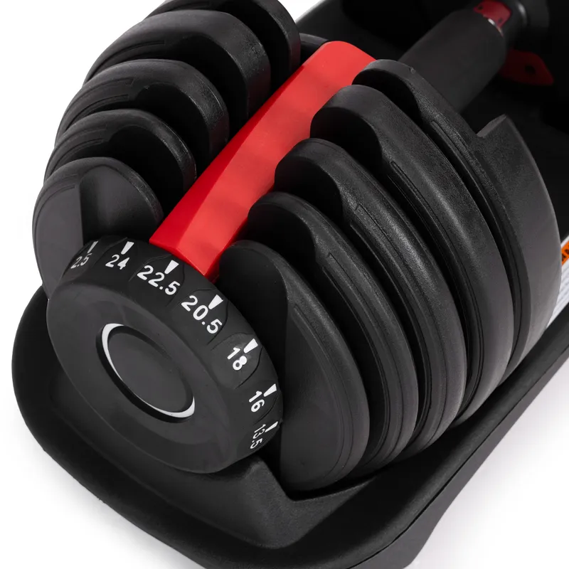 Hantel Regulowany Żeliwny Podstawką Obciążenie 2,5-24 kg