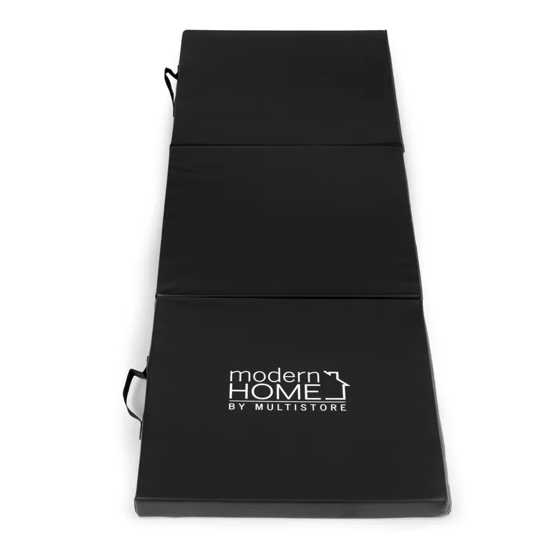 Materac Gimnastyczny Do Ćwiczeń Fitness 182x60 cm - Czarny