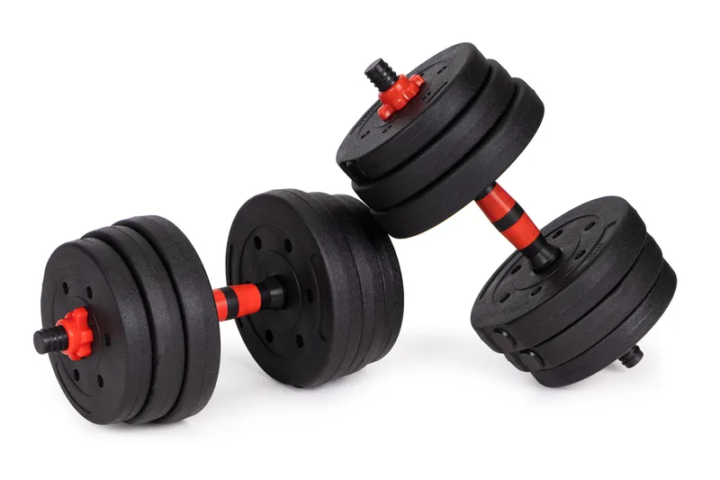 Hantle Regulowane 2x20 kg Sztanga Zestaw 40 kg Gryf