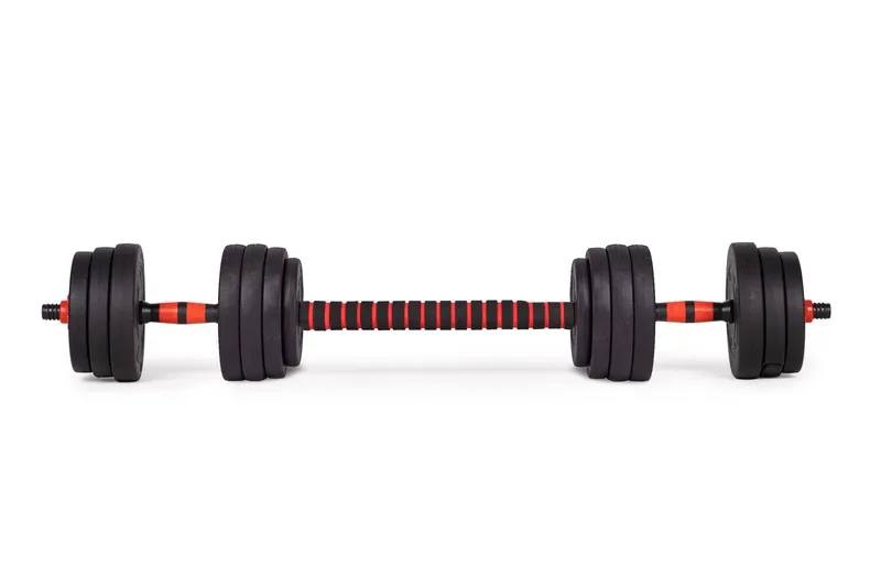 Hantle Regulowane 2x20 kg Sztanga Zestaw 40 kg Gryf