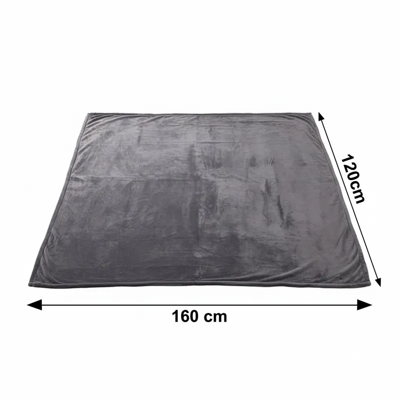 Koc Elektryczny Dwustronny 120x160 cm Mata Grzewcza Pilot
