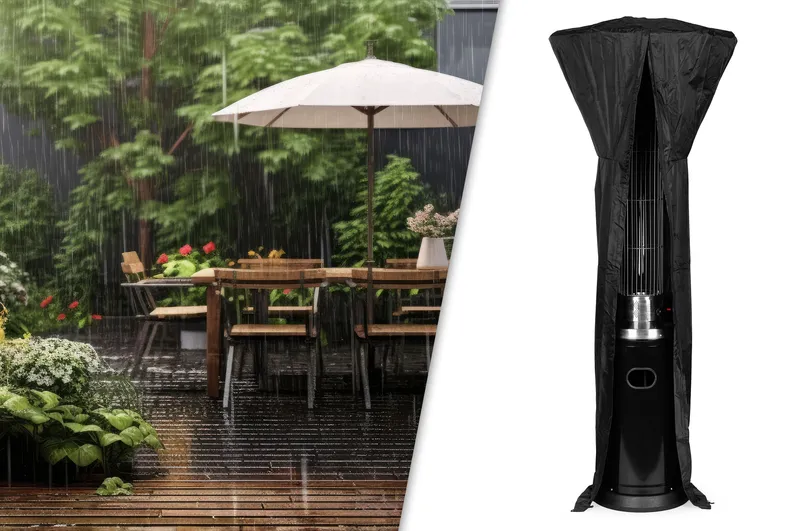 Parasol Grzejnik Gazowy Ogrodowy 9 kW BREKKE 46 x 44 x 128 cm