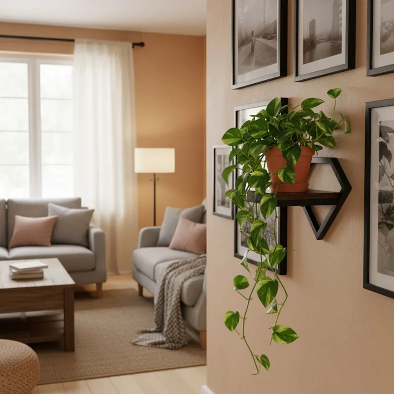 Kwietnik Ścienny Półka Wisząca Na Kwiaty Ozdoby Loft