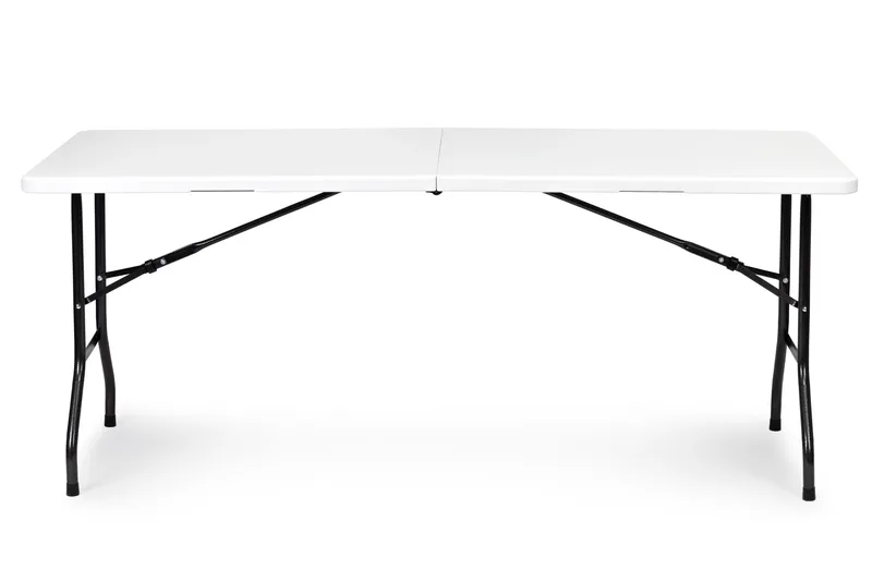 Stół Cateringowy Składany Ogrodowy GRENE 180 x 74 cm - Biały
