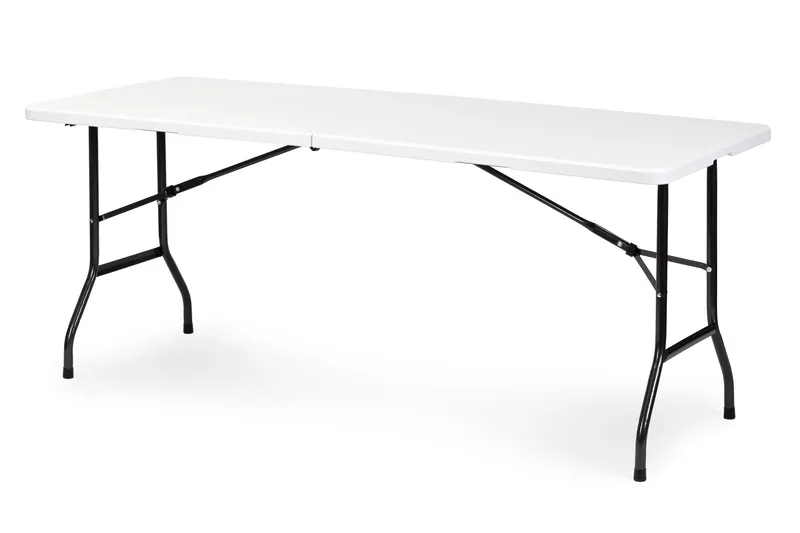 Stół Cateringowy Składany Ogrodowy GRENE 180 x 74 cm - Biały