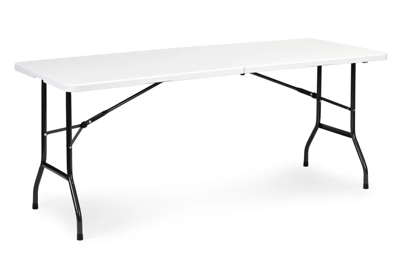 Stół Cateringowy Składany Ogrodowy GRENE 180 x 74 cm - Biały