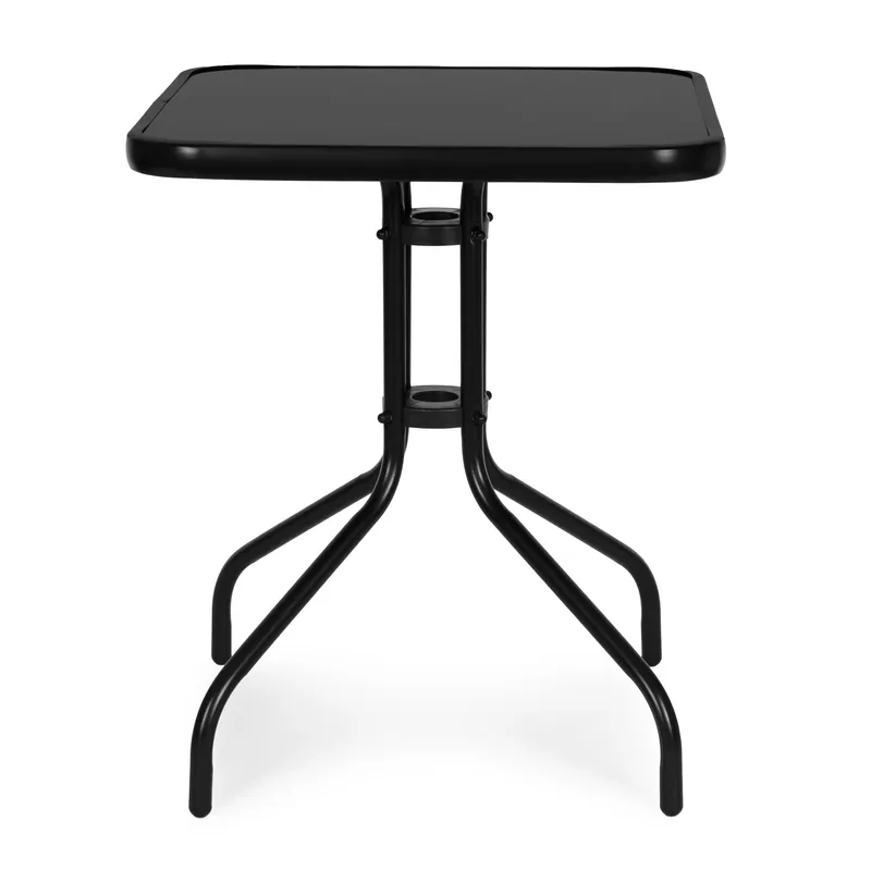 Stolik Ogrodowy Kwadratowy 60 cm Szkło Hartowane Stół PLANK