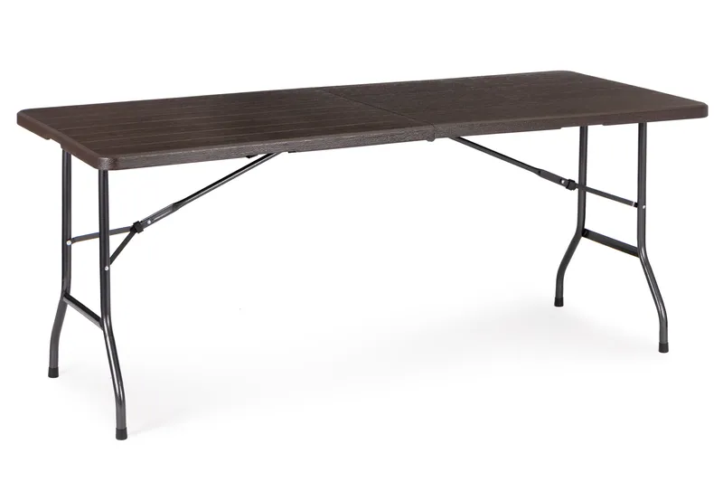 Zestaw Stół I 2 Ławki Drewniany Składany GRENE 180 x 74 cm