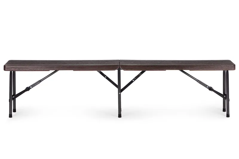 Zestaw Stół I 2 Ławki Drewniany Składany GRENE 180 x 74 cm